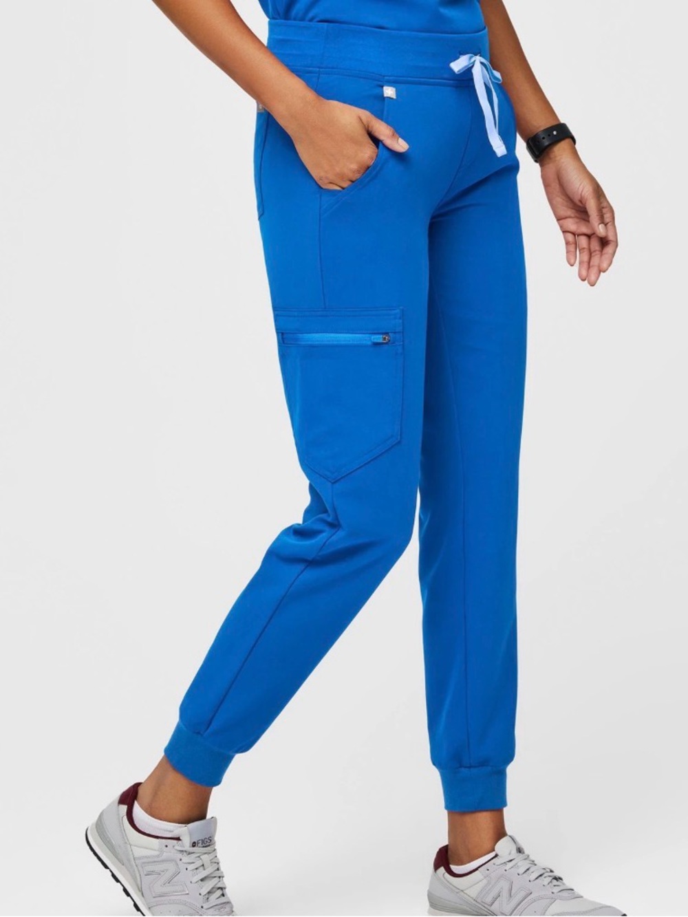 FIGS Women's Royal Blue Cargo Jogger Scrub Pants